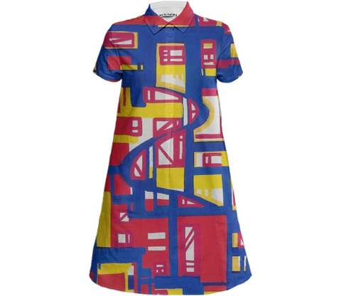 The Grid - Mini Shirt Dress